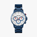 นาฬิกาข้อมือผู้ชาย Police Navy blue stainless steel watch รุ่น PL-15535JSBL/04M