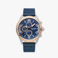 นาฬิกาข้อมือผู้ชาย Police multifunction blue leather watch รุ่น PL-15665JSTR/03