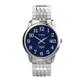 TW2V05500 Easy Reader Perfect Fit นาฬิกาข้อมือผู้ชาย สายสแตนเลส หน้าปัดสีน้ำเงิน