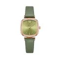 นาฬิกาข้อมือผู้หญิง รุ่น JA-1342 B สีเขียว สายหนัง แบรนด์เกาหลี แฟชั่นฮิตของแท้