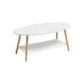 Linsy Modern โต๊ะกลางมินิมอล ขนาด 100 ซม. รุ่น LS178CJ76L3001 - White [Pre order 30 วัน]