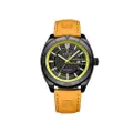 นาฬิกาข้อมือผู้ชาย สปอร์ตแฟชั่น รุ่น NF9209 F สีเหลือง สายหนัง กันน้ำ ระบบอนาล็อก