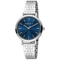 นาฬิกาข้อมือรุ่น Stainless SteelSilverDark Blue ES1L358M0045