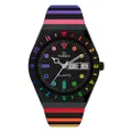 TW2V65900 Q Timex Rainbow Black นาฬิกาข้อมือผู้หญิง สีดำ/เรนโบว์