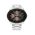 นาฬิกาข้อมือผู้ชาย Heren Horloge รุ่น TH1710534 สายสแตนเลส Silver/Black