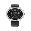 นาฬิกาข้อมือผู้ชาย Heren Horloge รุ่น TH1710527 สายหนัง สีดำ