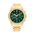 นาฬิกาข้อมือผู้หญิง Brooklyn รุ่น TH1782614 สายสแตนเลส Gold/Green