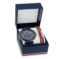 นาฬิกาข้อมือผู้ชาย Giftset รุ่น TH2770156 สายผ้า สีน้ำเงิน