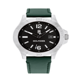 นาฬิกาข้อมือผู้ชาย รุ่น TH1710531 สายหนัง สีเขียว หน้าปัดสีดำ