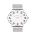 นาฬิกาผู้หญิง Perry Flower รุ่น CO14504100 สายสเเตนเลส สีเงิน