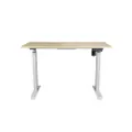 โต๊ะปรับระดับอัตโนมัติด้วยระบบไฟฟ้า Size 120*60cm. สี Oak/White