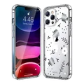 เคสซิลิโคนสำหรับ iPhone 13 Pro Max (สี Flowers Silver)