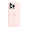 เคสซิลิโคนสำหรับ iPhone 15 Pro Max พร้อม MagSafe (สีชมพูสว่าง)
