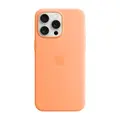 เคสซิลิโคนสำหรับ iPhone 15 Pro Max พร้อม MagSafe (สีส้มซอร์เบ)