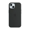 เคสซิลิโคนสำหรับ iPhone 15 พร้อม MagSafe (สีดำ)