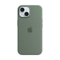 เคสซิลิโคนสำหรับ iPhone 15 พร้อม MagSafe (สีเขียวไซเปรส)