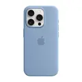 เคสซิลิโคนสำหรับ iPhone 15 Pro พร้อม MagSafe (สีฟ้าวินเทอร์)