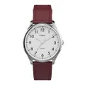 TW2T72200 Modern Easy Reader นาฬิกาข้อมือผู้หญิง สายหนัง สีแดง