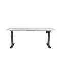 โต๊ะปรับระดับอัตโนมัติด้วยระบบไฟฟ้า Size 160*80cm. - White/Black