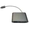 อะแดปเตอร์แปลง USB-C เป็น HDMI/VGA (สีเทา) รุ่น USBC-HV04-01