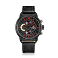 นาฬิกาข้อมือผู้ชาย Naviforce สปอร์ตแฟชั่น NF9068 H สายสแตนเลสสีดำ กันน้ำ ระบบอนาล็อก