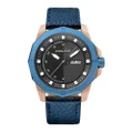 นาฬิกาข้อมือสายหนังสีน้ำเงิน POLICE รุ่น PL-15667JSRBL/02