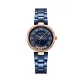 นาฬิกาข้อมือผู้หญิง รุ่น JA-1236 C สีน้ำเงินเข้ม สายสแตนเลสสตีล แบรนด์เกาหลี แฟชั่นฮิตของแท้