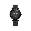 นาฬิกาข้อมือ รุ่น MI13552B D สีดำ หน้าปัดคริสตัล สายสแตนเลสสตีล
