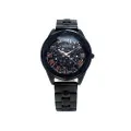 นาฬิกาข้อมือ Watch รุ่น MI18011 C สีดำ สายสแตนเลสสตีล