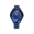 นาฬิกาข้อมือ Mishali รุ่น MI18011B E สีน้ำเงิน หน้าปัดประดับคริสตัล สายสแตนเลสสตีล