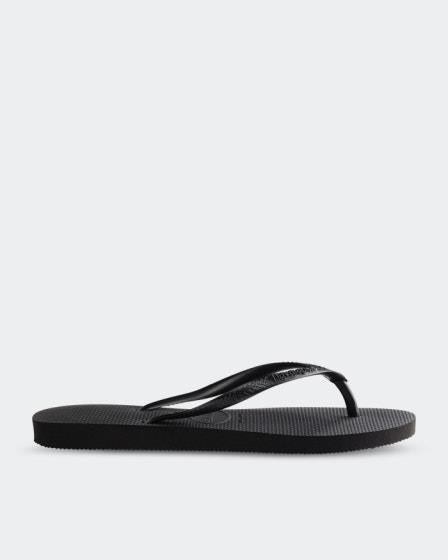 Havaianas Womens Slim Thongs Slim Basic Black