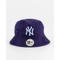 New Era NY Yankees Bucket Hat Purple