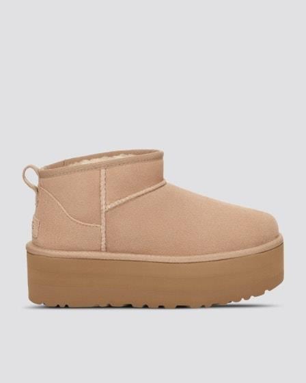 Ugg Womens Classic Ultra Mini Platform Sand
