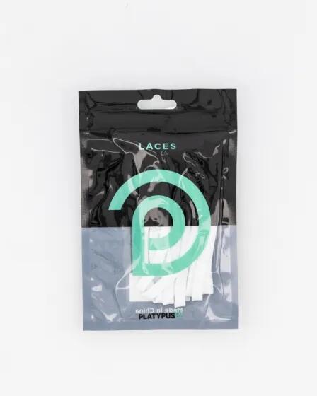 Platypus Laces Platypus Fine Lace Platypus Fine Lace 0.5Cm Width 120Cm Length White White