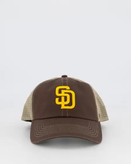 '47 Brand San Diego Padres Trawler Trucker Cap Brown