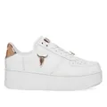 Windsor Smith Womens Rich White Leather Rose Gold 3D Bul