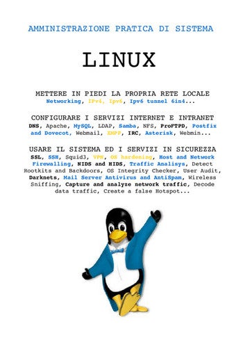 Linux Amministraione Pratica di Sistema