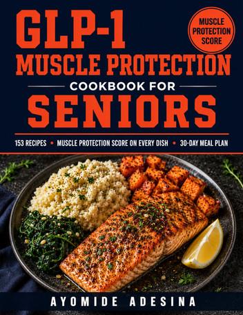 GLP-1 Muscle Protection Cookbook for Seniors: 153 High-Protein Recipes with a Muscle Protection Score on Every Dish Ease Nausea & Preserve Strength on Ozempic, Wegovy & Mounjaro 30-Day Meal Plan