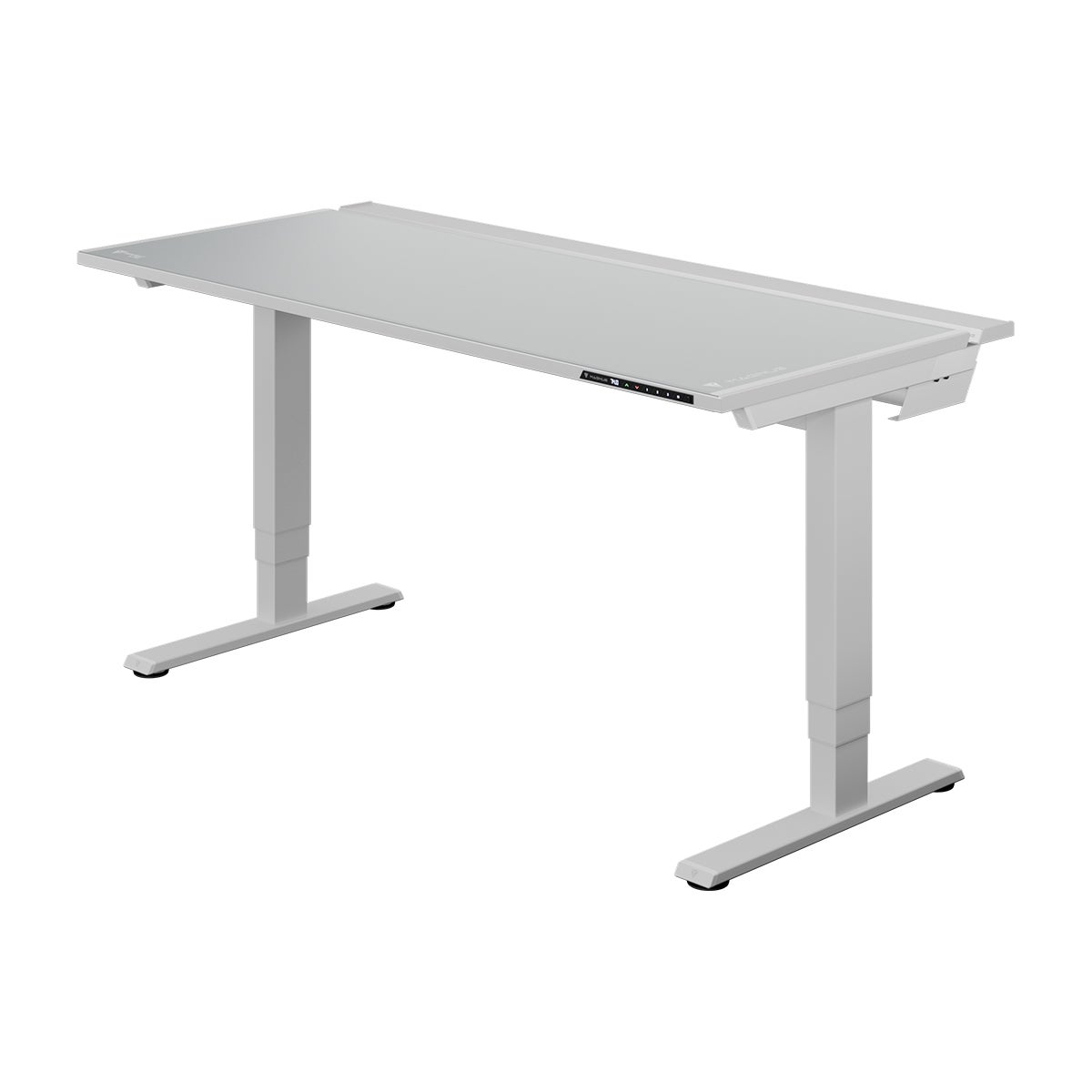 MAGNUS Pro XL Ash Gray Standing Desk Bundle + MAGPAD™ Desk Mat - Secretlab Sit-to-Stand, Height Adjustable Desk for Office and Gaming