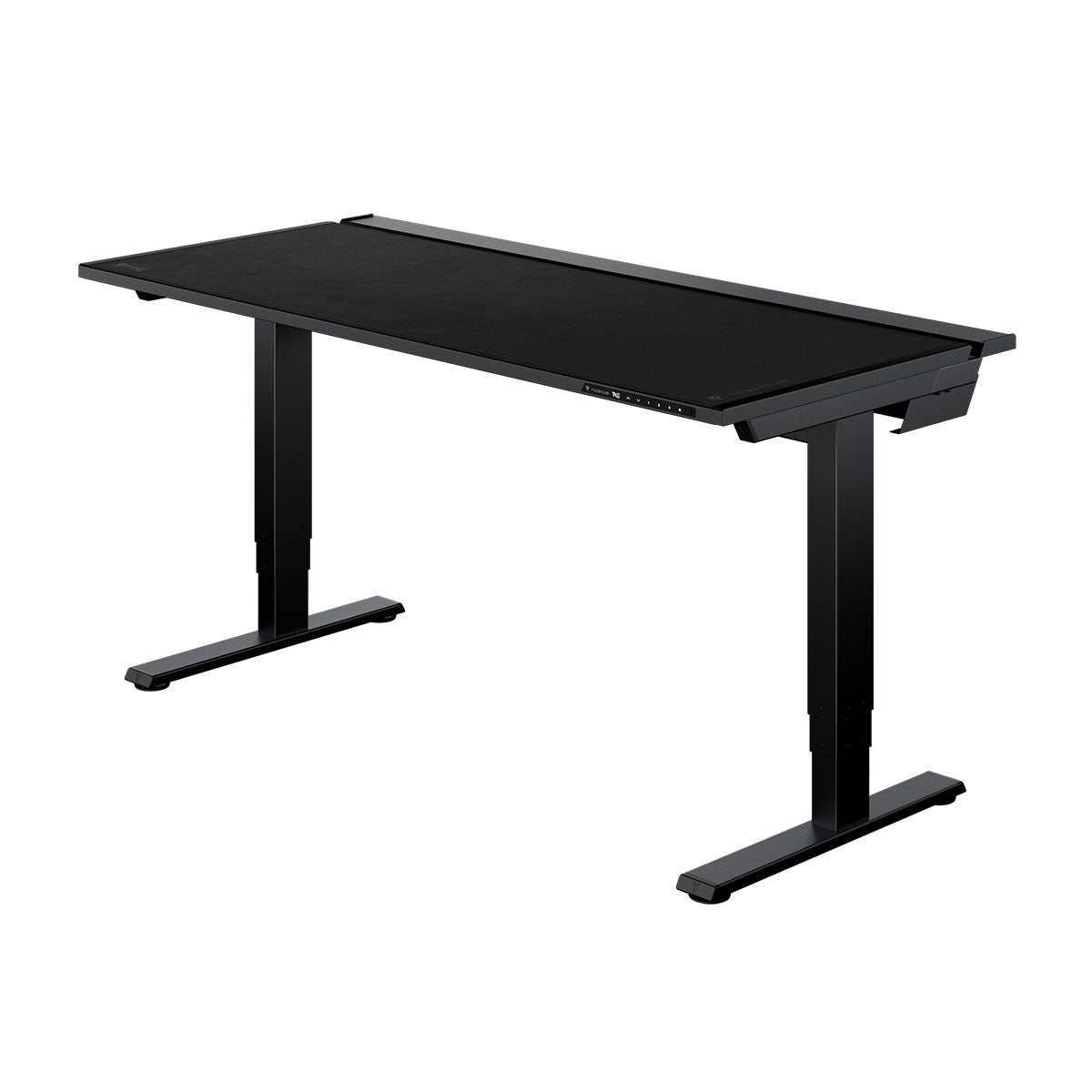 MAGNUS Pro XL Black Suede Standing Desk Bundle + MAGPAD™ Desk Mat - Secretlab Sit-to-Stand, Height Adjustable Desk for Office and Gaming