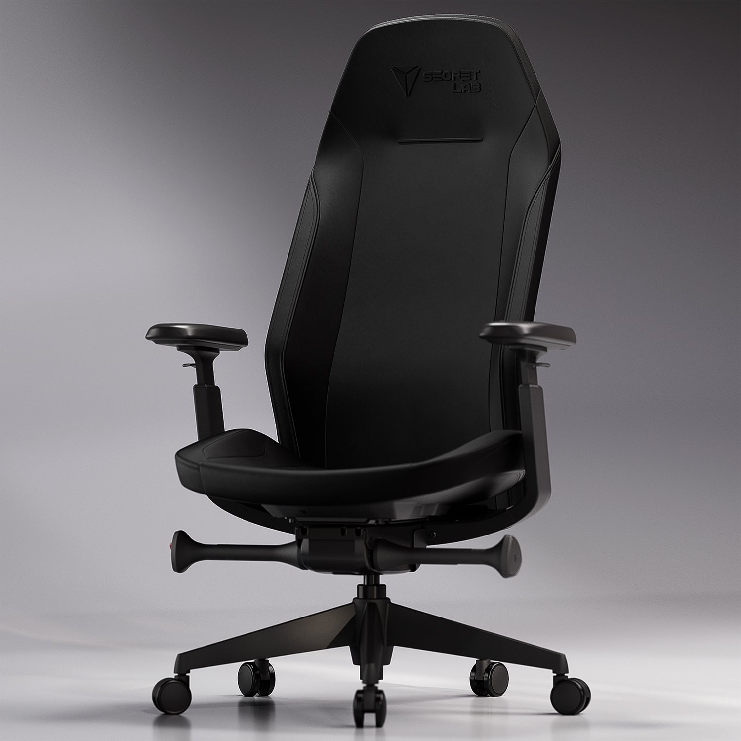Secretlab ATLAS™ Task/Office Chair - Pure Black+ - Large - RE-CURVE™ Backrest - NanoGen™ Hybrid Leatherette