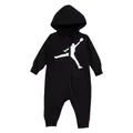 Infant's Jumpman Hooded Coverall, Black / 6 MONTHS