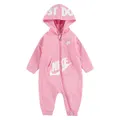 Infant's Hooded Coveralls, Pink / 0 Months