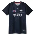 Men's AFL Carlton Blues Football Club 2024 Replica Warm Up Top, Blue / XXXXL