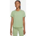 Girl's One Short Sleeve Training Top, Green / S