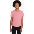 Girl's One Short Sleeve Training Top, Pink / XL