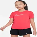 Girl's One Short Sleeve Training Top, Orange / XL