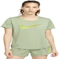 Women's One Short-Sleeve Running Top, Green / XXL