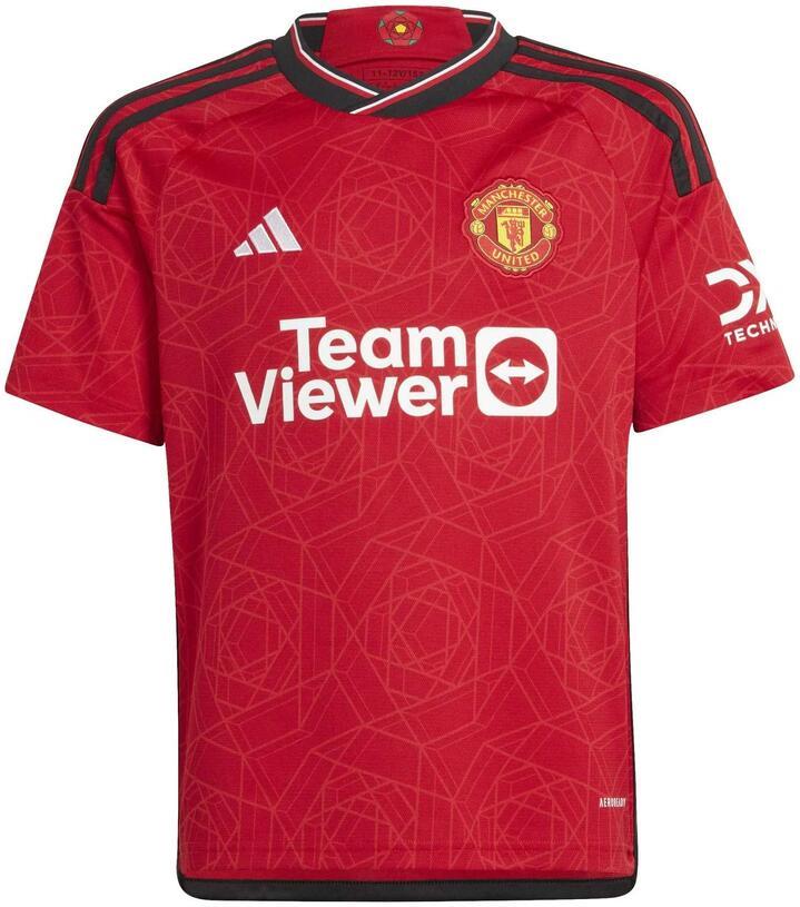 Junior's Manchester United 2023/24 Home Soccer Jersey, Red / 11-12