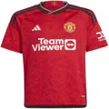 Junior's Manchester United 2023/24 Home Soccer Jersey, Red / 15-16
